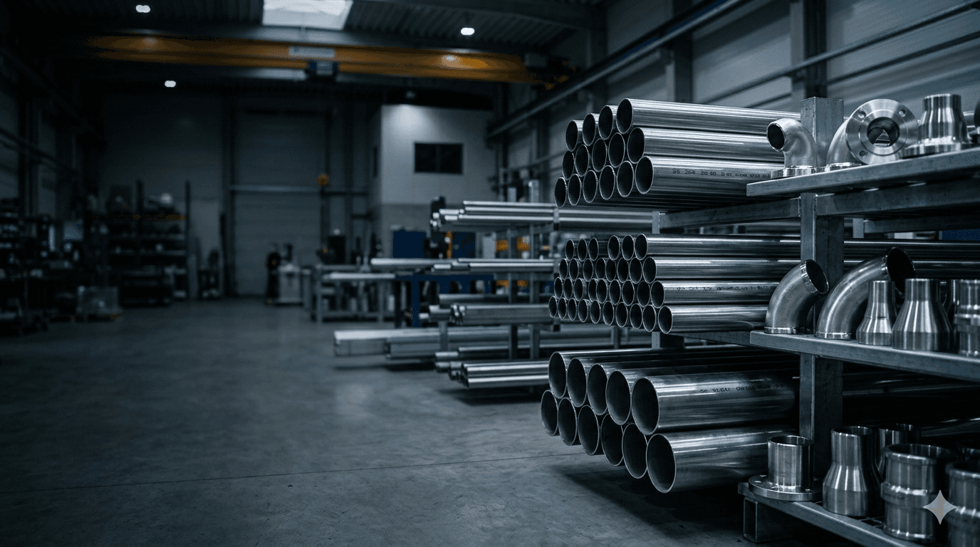 Stainless steel industrial background